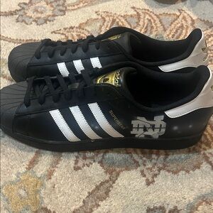 Adidas Superstar Black with White Stripes